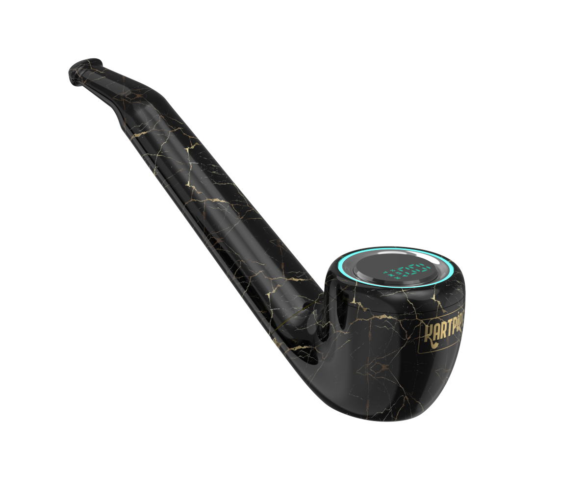 LUZID:KART PIPE BLACK GOLD MARBLE LUZID:KART PIPE BLACK GOLD MARBLE