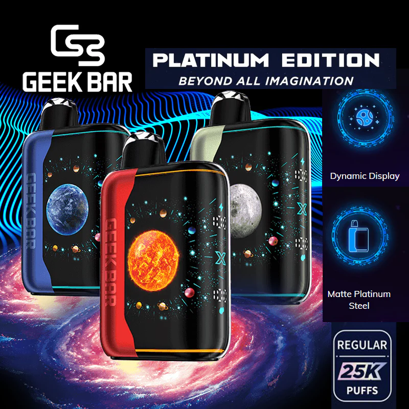 Difference Between Geek Bar Pulse X And Platinum Geek Bar Pulse X Platinum  Edition vape disposable | 25k Puffs