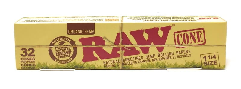 RAW:CONES PREROLL1 1/4 32CT