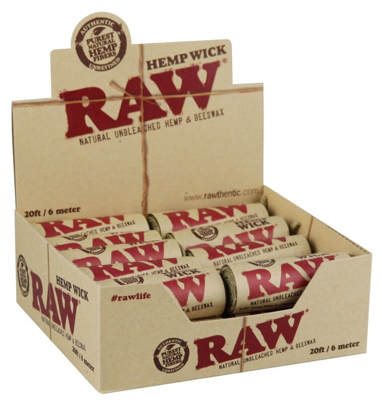 RAW:HEMP WICK 20FT