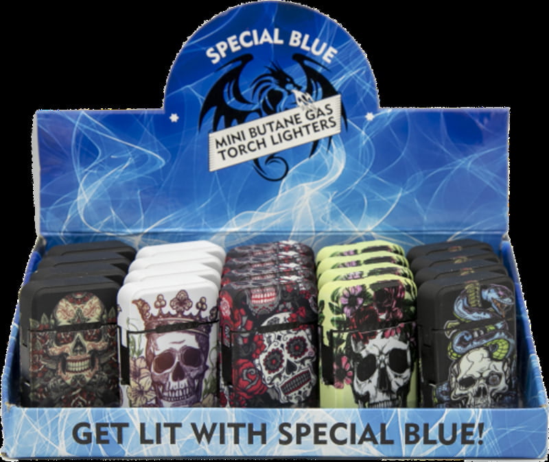 TORCH & LIGHTER:SKULLS & ROSES LIGHTER