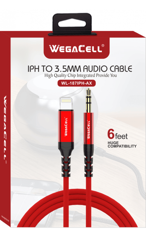 WEGACELL:AUX-LIGHTENING CONNECTOR CABLE WEGACELL:AUX-LIGHTENING CONNECTOR CABLE