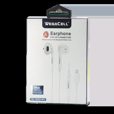 WEGACELL:IPHONE JACK EARPHONES WEGACELL:IPHONE JACK EARPHONES