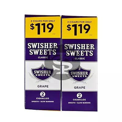 SWISHER SWEETS CIGARILLOS $1.19 (60 CIGARS) SWISHER SWEETS CIGARILLOS $1.19 (60 CIGARS)